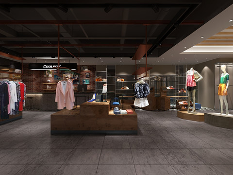 服装专卖店效果图