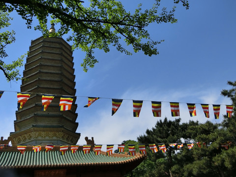 八大处灵光寺 寺庙佛塔