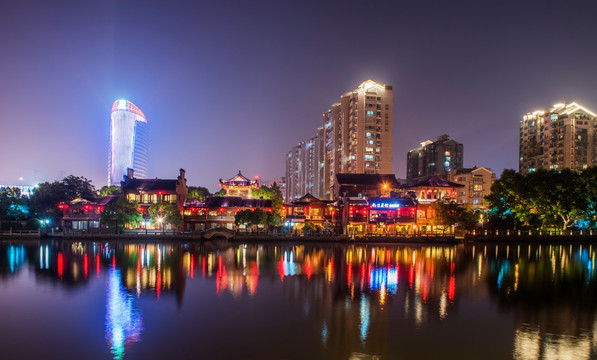 杭州运河夜景 杭州运河夜色