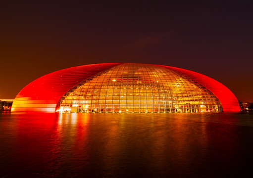 北京国家大剧院夜景