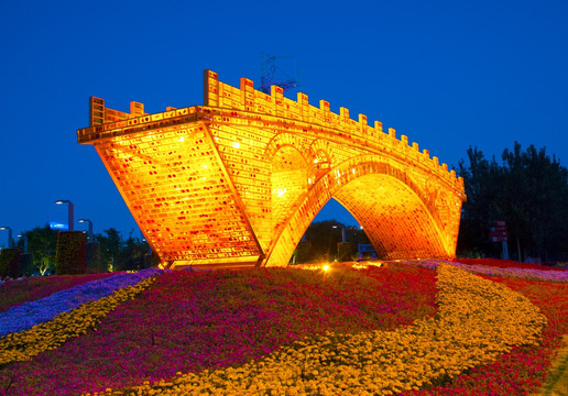 丝路金桥 景观雕塑