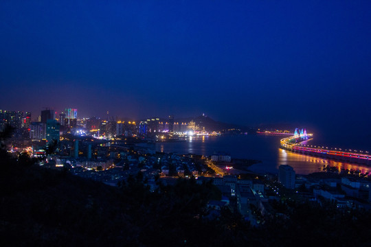 大连星海跨海大桥夜景