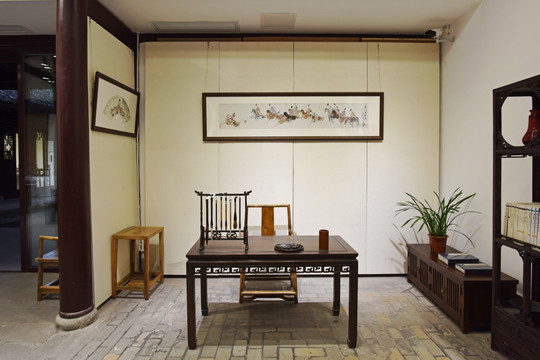 中式实木仿古家具 画室书房设计