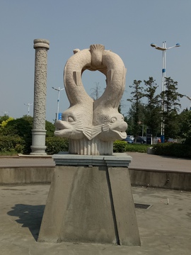 城市街头雕塑 雕像 街头 工艺