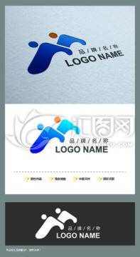 字母M字母J标志logo设计