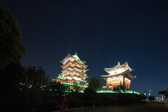 南昌岳阳楼夜景