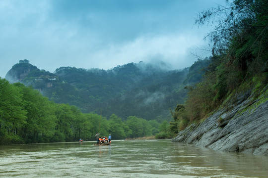 武夷山 漂流 烟雨