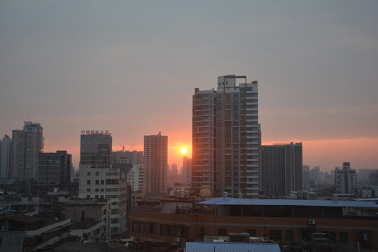 傍晚的城市
