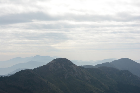 衡山高山丘壑