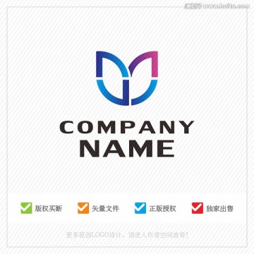 LOGO 字母M 字母W