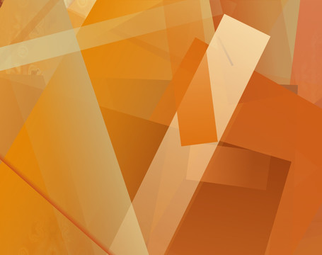 原创高清橙色立体几何抽象背景