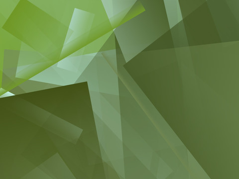 原创高清绿色立体几何抽象背景