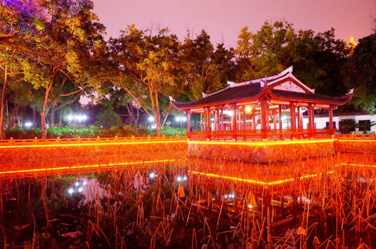 公园夜景