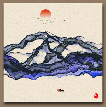 水墨画 意境水墨装饰画
