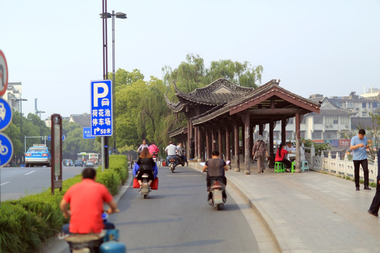 扬州街景风光