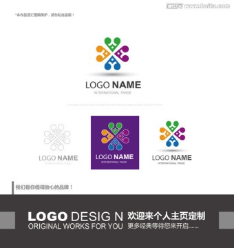 健康 互联网 logo设计