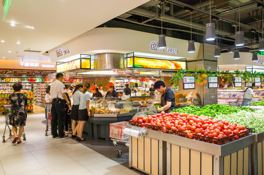 超市蔬菜食品区