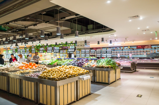 超市蔬菜食品区