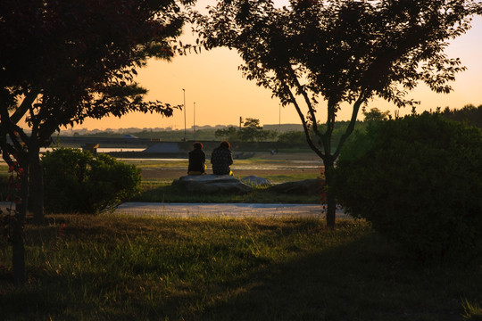 夕阳下的诉说