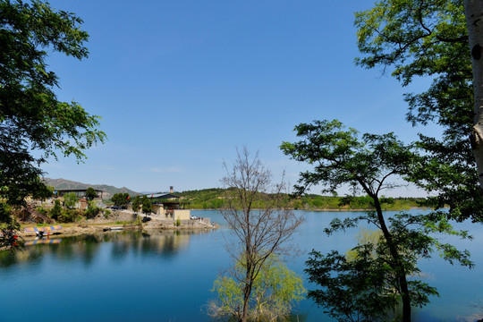 西柏坡 西柏坡湖风光