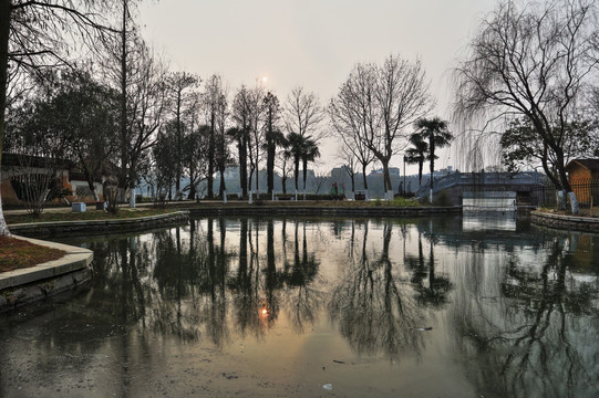 公园水景