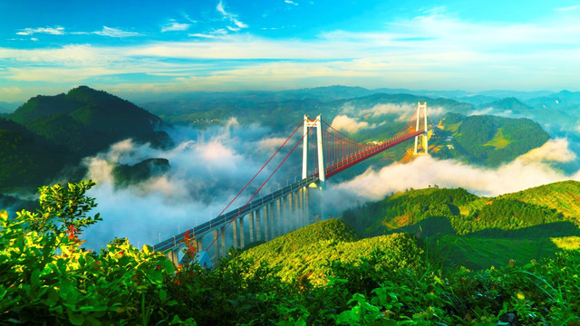 清水河大桥图片
