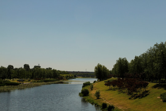 河边绿化景观