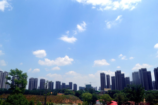 建筑天空背景