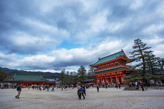 日本京都平安神宫大门