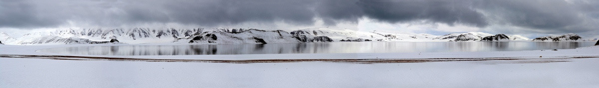 雪山湖泊宽幅接图