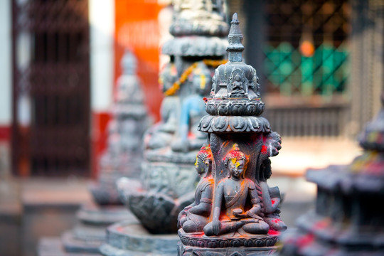 尼泊尔加德满都猴庙 佛塔