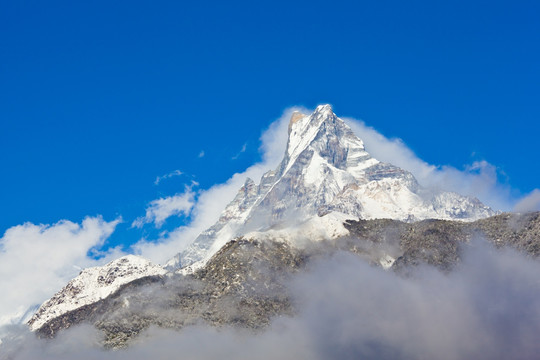 尼泊尔神山鱼尾峰