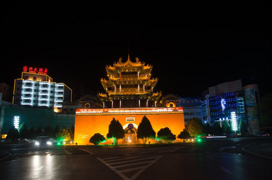 中卫鼓楼 夜景