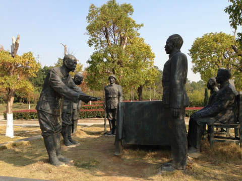 武汉保卫战雕塑
