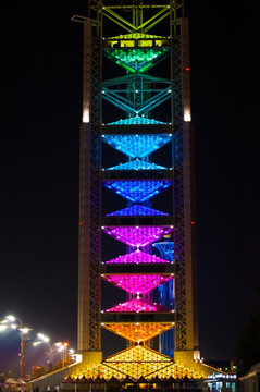 北京玲珑塔夜景