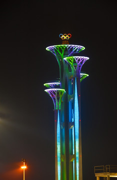 北京奥林匹克塔夜景