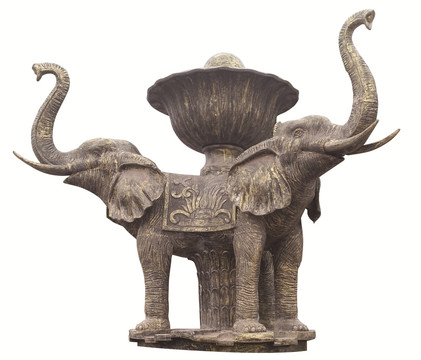 青铜大象雕像