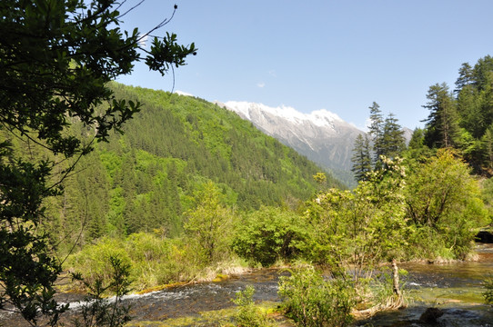 山间流水