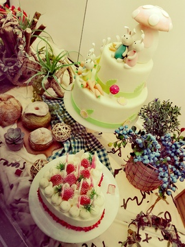 奶油蛋糕 生日蛋糕展示