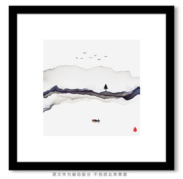 禅境水墨画 意境水墨装饰画