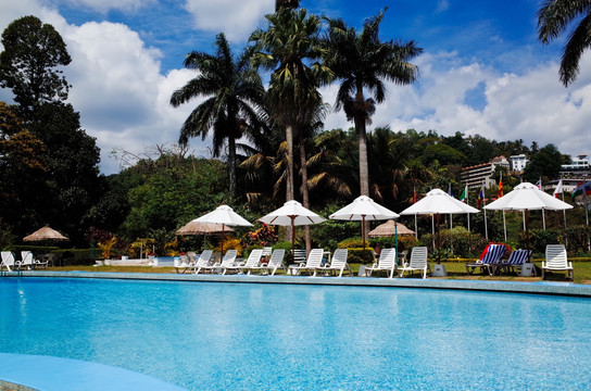 斯里兰卡康提 皇后酒店 泳池