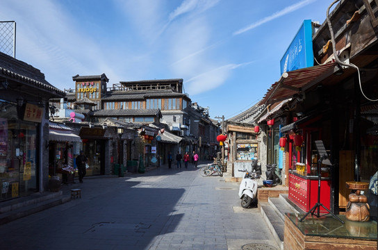 北京什刹海烟袋斜街街景