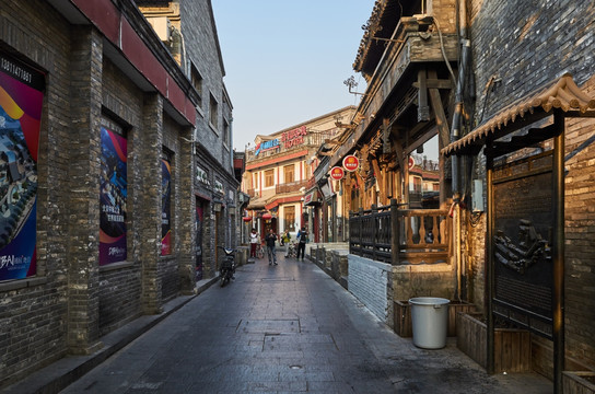 北京什刹海烟袋斜街街景