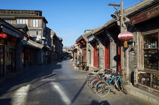 北京什刹海烟袋斜街街景