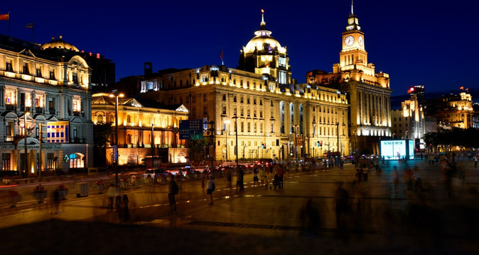 上海外滩万国建筑群 夜景