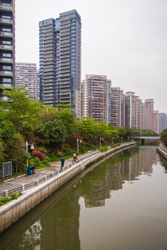 深圳后海中心河景观