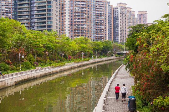 深圳后海中心河景观