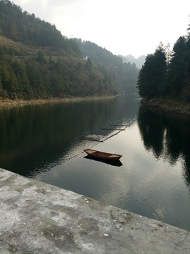 小船风景背景