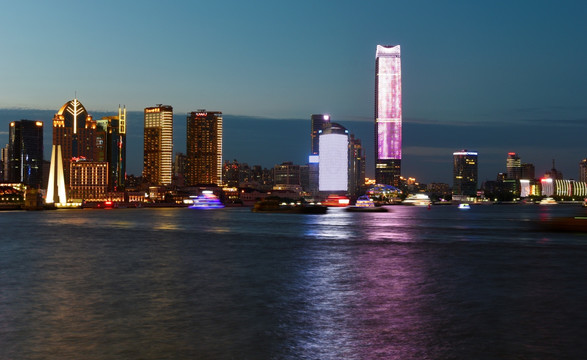 上海北外滩建筑 夜景