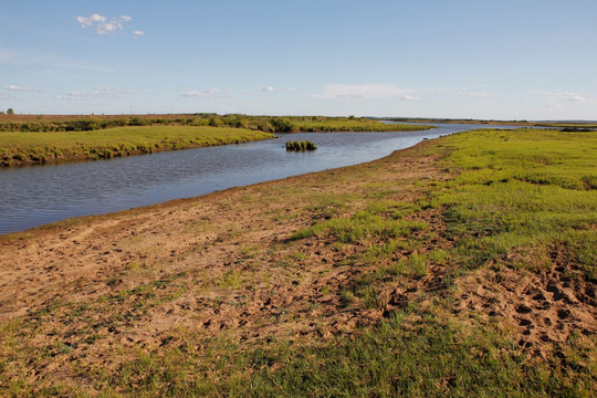 内蒙古 大草原 湿地 水源 景